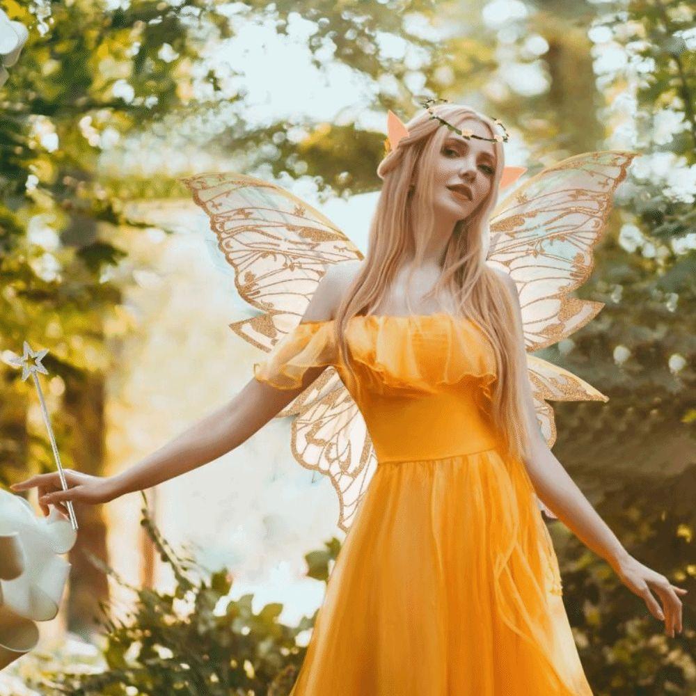 Fluttering Wings Fairy Costume Wing Set Lightweight Dress Up Wings Set  Cosplay Costumes
