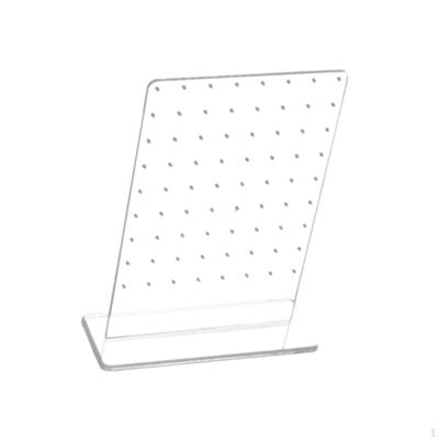 Акриловый держатель для сережек, стойка для хранения гвоздиков, 72 отверстия