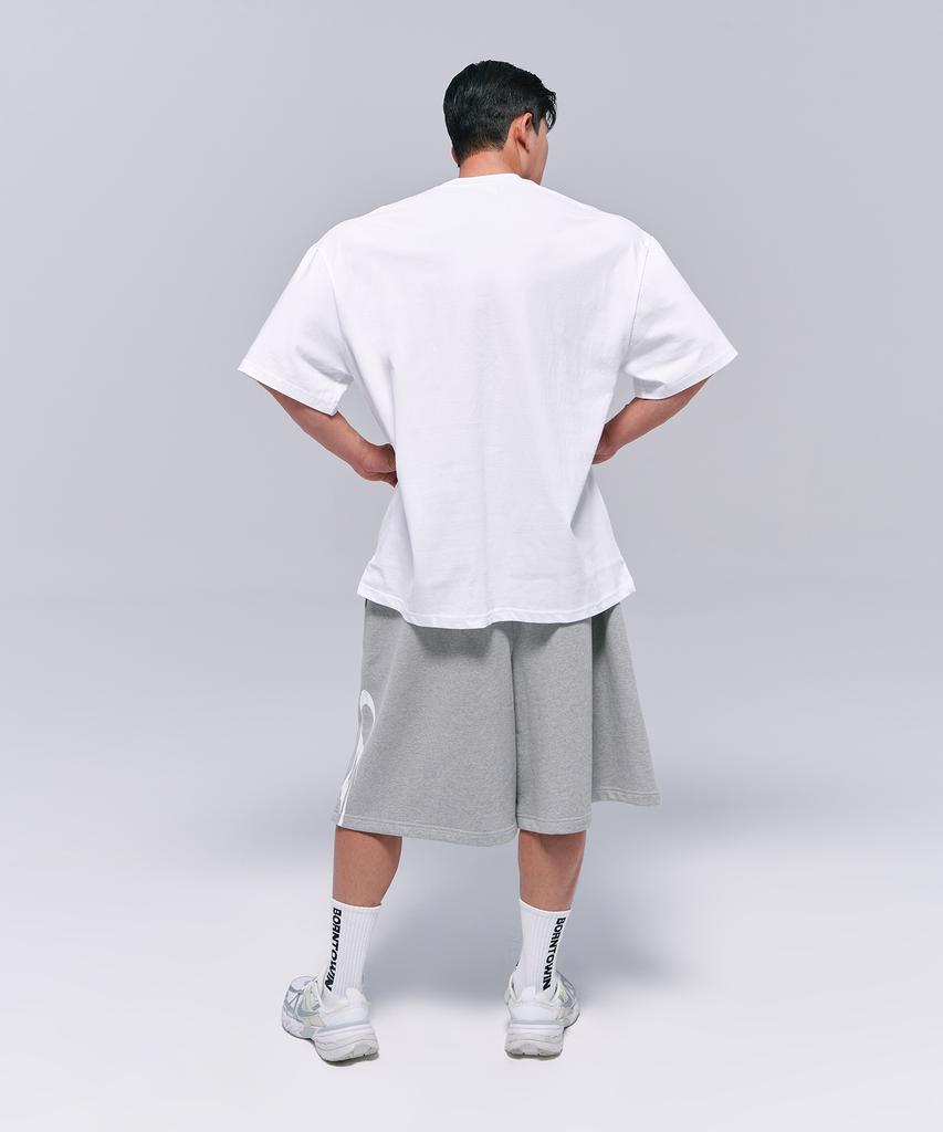 BORN TO WIN Symbol B Logo T-Shirts [White]