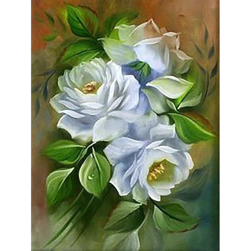 5D DIY Алмазная картина, полная круглая дрель, цветок, набор для вышивки крестом, мозаика, алмазная вышивка, роза, настенное искусство, украшение дома