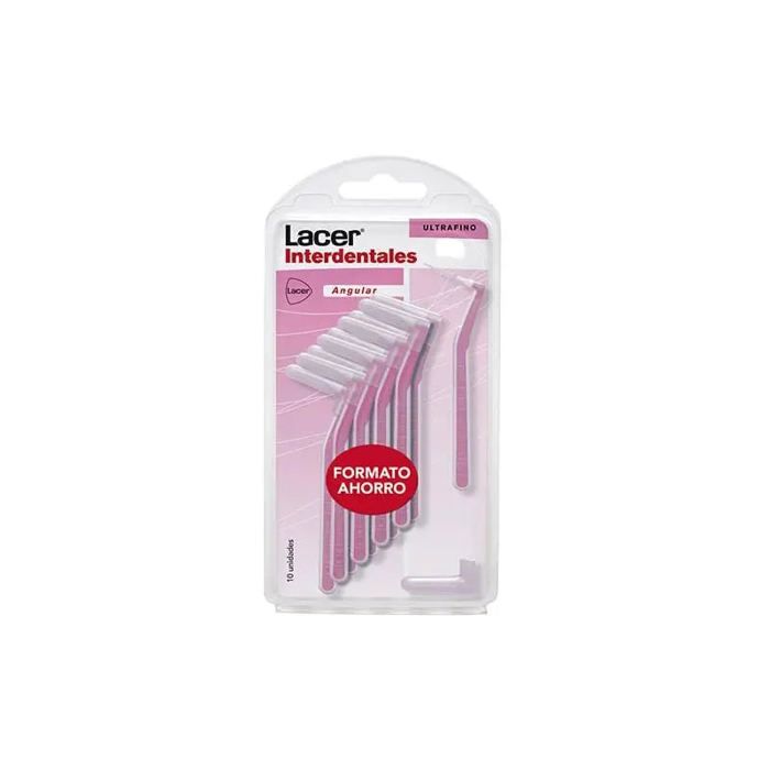Brosse interdentaire - Lacer 10 Angular - Couleur rose - 10 pièces - Pour adultes
