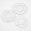 6/7/8/9 Grids Ceramic Paint Palette White Plum Blossom Paint Plate  Watercolor Dish