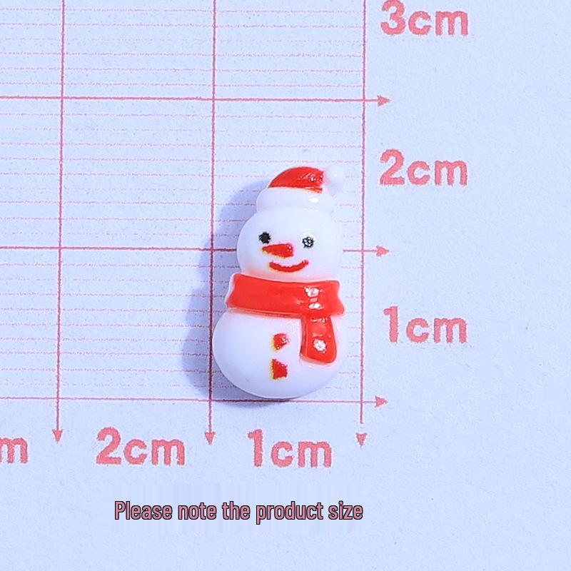 15 Стилей Мини Рождественские DIY Смоляные Аксессуары: Забавный ручной чехол для телефона из кремового клея, головные уборы и заколки для волос