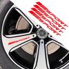 4-Piece Спортивные Наклейки на Ступицы Колес Кольца Колес Колесные Диски Racing Tire