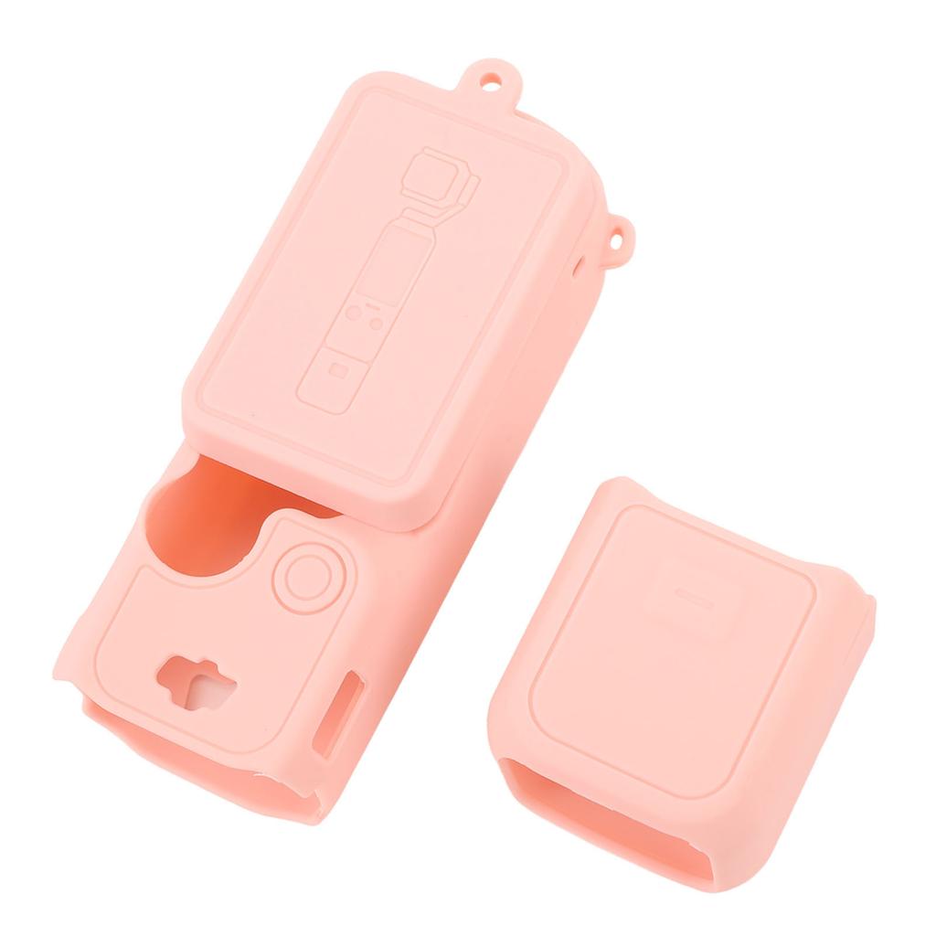 Силиконовый чехол для Osmo Pocket 3 Пылезащитный Защищающий от царапин Моющийся Защитный чехол для экшн-камеры Розовый