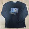 [USED] Evangelion Print Long Sleeve T-Shirt, Black, Extremely Rare, Size XL