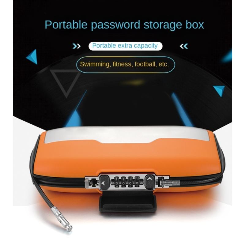 Портативный сейф с паролем Мини-сейф Безопасность Сейф Проволочный трос Фиксированный ящик для хранения ювелирных изделий Наличные карты Мобильный телефон