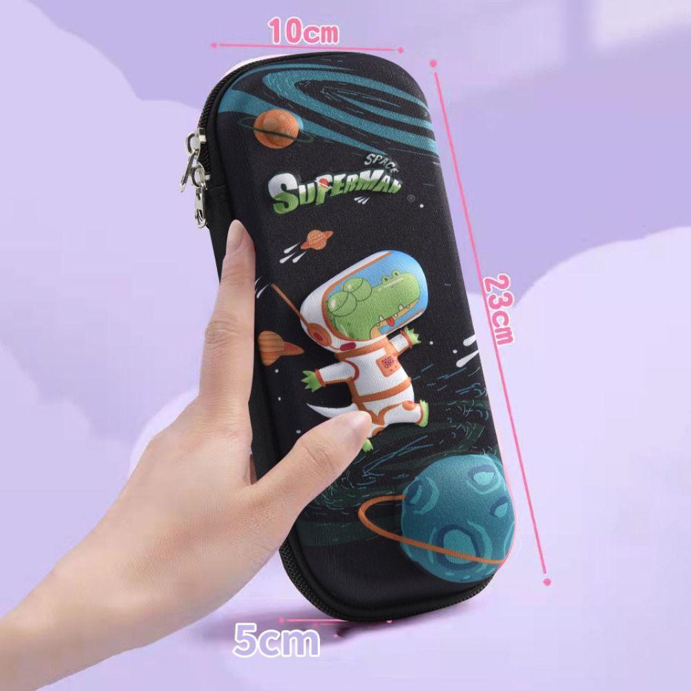 Cartoon 3D Space Pen Case Cute Pencil Box School Supplies Pencil Case