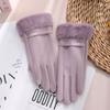 Warm Winter Gloves Plush Skiing Gloves New Touch Screen Gloves  Women