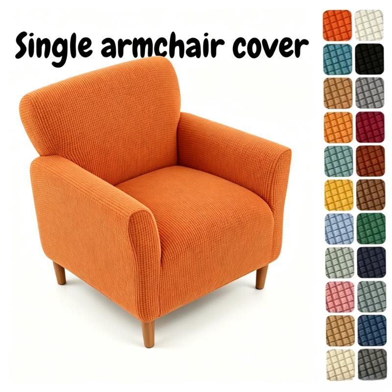 Knitted Jacquard Armchair Cover Dust Prevention Seat Covers Custom Fitted Chair Cover for Home Universal Single Sofa Cover 2026