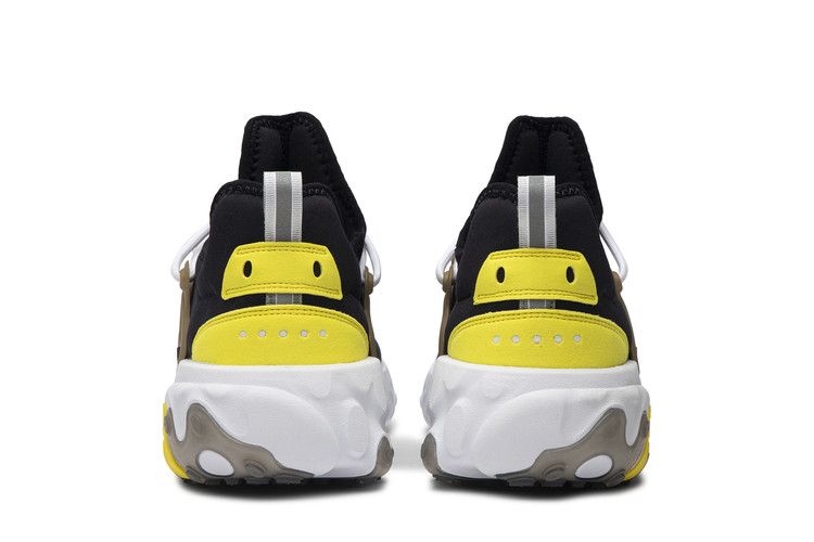 Мужские кроссовки Nike React Presto Brutal Honey Черный/Черный-Желтая полоска-Металлический золотой-Белый