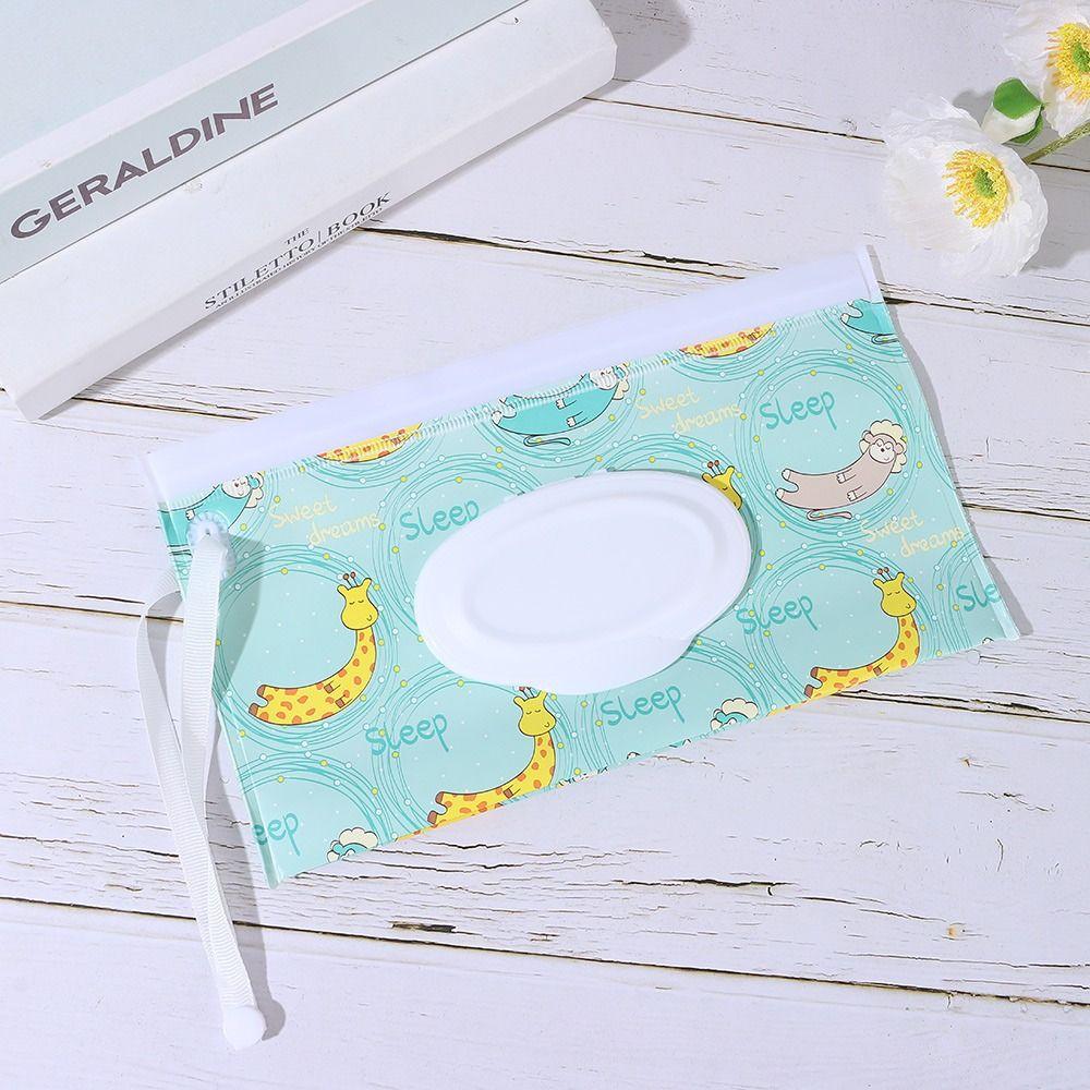 Portable Carrying Case Baby Product Tissue Box Wipes Holder Case Cosmetic Pouch Wet Wipes Bag