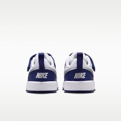 Детские кроссовки Nike Court Borough Low Recraft TD 'Белый Металлический Серебристый'