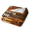 Marcus The Worm Robert Meme Blanket Picnic Flannel Throw Blanket For Couch Chair Sofa Bed Warm Soft Customized Quality Bedspread