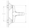 Wall Mounted Single-Handle Bathtub Faucet Vivo