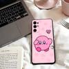 Мультфильмы Розовый k-Kirbys-KK Чехол для телефона для Samsung S25,S24,S21,S22,S23,S30,Ultra,S20,Plus,Fe,Lite,Note,10,Черный чехол