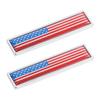 Anneome Car Decoration Sticker Metal Car Sticker Set Easy To Apply Flag Decal for Car