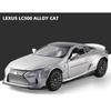 1/32 литой игрушечный автомобиль LEXUS LC500 спортивный автомобиль металлическая модель имитация с инерционным звуком и светом коллекция детский подарок