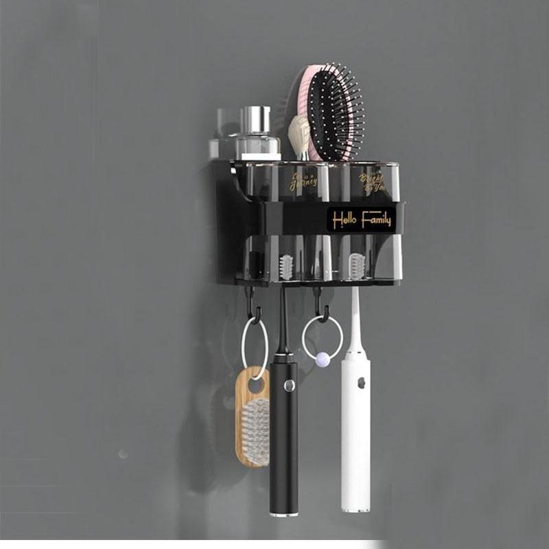 Аксессуары для ванной комнаты, органайзер, держатель для зубных щеток, автоматический дозатор для зубной пасты, держатель для зубных щеток, настенное крепление, набор инструментов