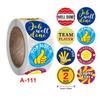 500pcs/roll Cute Cartoon Reward Sticker Teacher Encouragement Student Round Labels Animals Stationery Sticker Toys