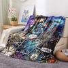 1PC Jojos Bizarre Adventure Patterned Flannel Blanket Suitable For All Seasons For Home Decor Warmth And Comfort Gifts Holiday Present