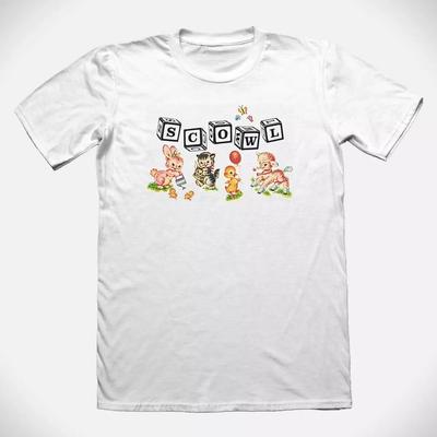 NEW Scowl Band Logo Short Sleeve Gift For Fan S To 5XL White T-shirt CM356 Unisex T-Shirt