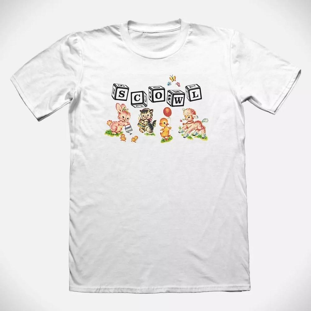 NEW Scowl Band Logo Short Sleeve Gift For Fan S to 5XL White T-shirt CM356 Unisex T-Shirt