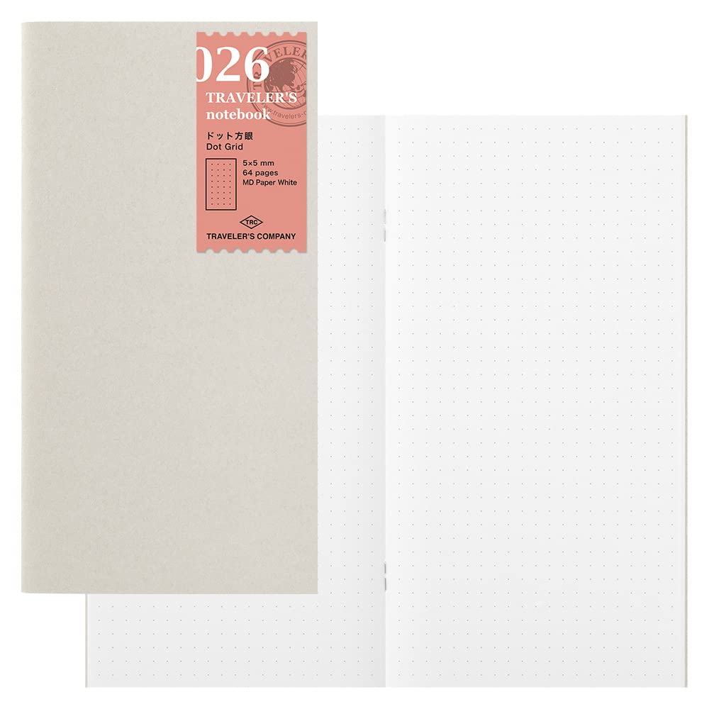 DESIGNPHIL Travelers Company Notebook Refill Dot Grid 3-Pack Regular Size