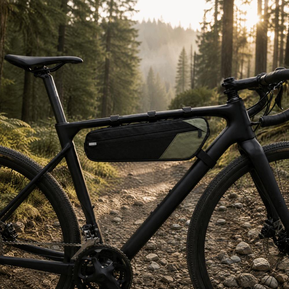Triangle Bike Frame Bag Easy Install Bike Storage Bag Durable Cycling Frame Bag  Bike Commuting