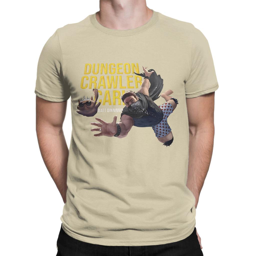dungeon crawler carl poster Funny Graphic 100 Cotton TShirt Dungeon Crawler Carl Tees Tops For Unisex