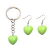 9-Color Geometric Heart Resin Charms: 17x18mm for Bags, Necklaces, Bracelets, Phone Pendants