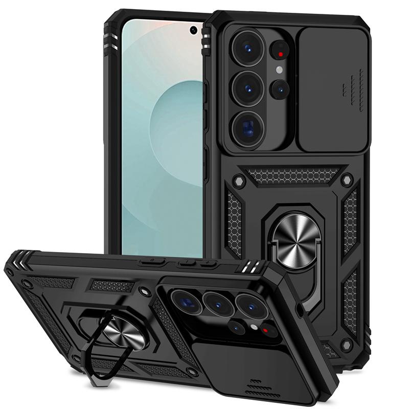 Чехол-слайдер с защитой камеры для Samsung Galaxy S26 Ultra Чехол Samsung Galaxy S26 Ultra Coque Fundas Военный Магнитный Держатель Бампер для Телефона