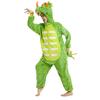 One-piece Cartoon Dinosuar Pajamas Cosplay Costume Halloween Parties Role-Playing Outfit Thick Flannel Sleepwear Winter Warmth Homewear Clothes