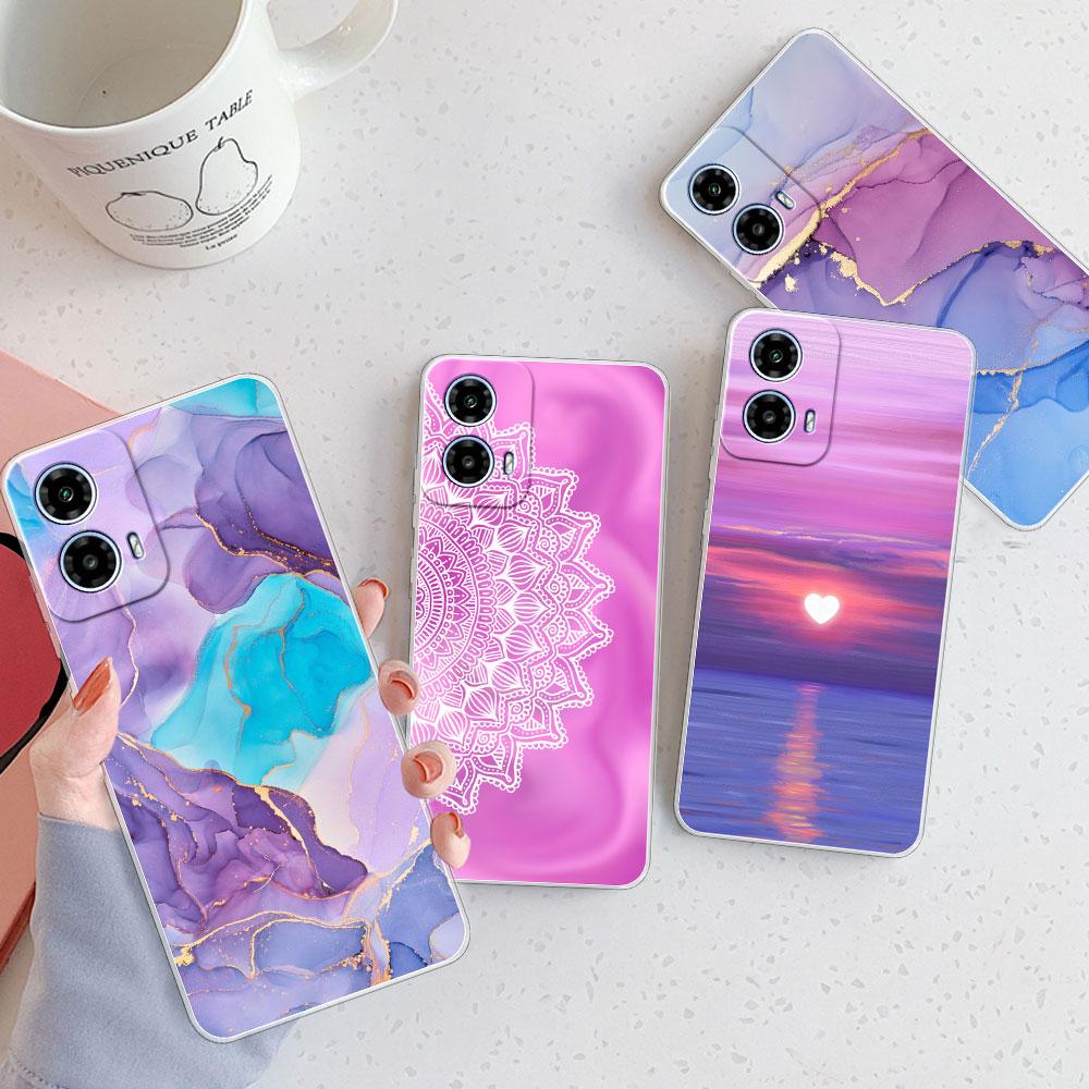 For Moto G34 5G XT2363-2 Case For Moto G24 XT2423-1 Cover Shockproof Clear Soft Silicone Phone Case For Moto G04 Protect Fundas