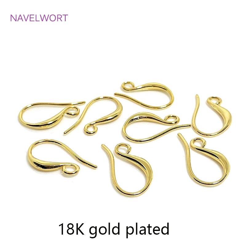 Материалы для изготовления серег Позолоченные 14K Швензы для серег Металлическая латунная проволока для серег DIY Аксессуары для изготовления модных украшений Оптом