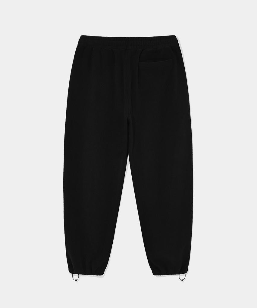 DOLPHIN WAVE APPAREL Флисовые штаны на шнурке с вышивкой в виде цепочки дельфина Черные