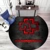 Известная немецкая рок-хэви-метал группа Rammstein Плитка Линдеманн Круглый ковер Декорация Противоскользящий Домашний коврик для стола и стульев Коврик для коридора и двери Ковер D5