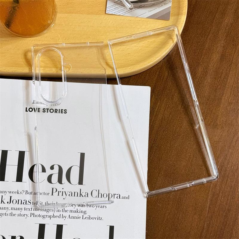 Ультратонкий Матовый Тонкий Складной Чехол-Книжка из ПК для Samsung Galaxy Z Fold 7 6 5 4 3 5G Zfold7 Ударопрочный Прозрачный Жесткий Задний Чехол