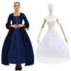 S-XL Plus, High-End Court Dress Lace Splicing Dress Vintage Medieval Renaissance Dress