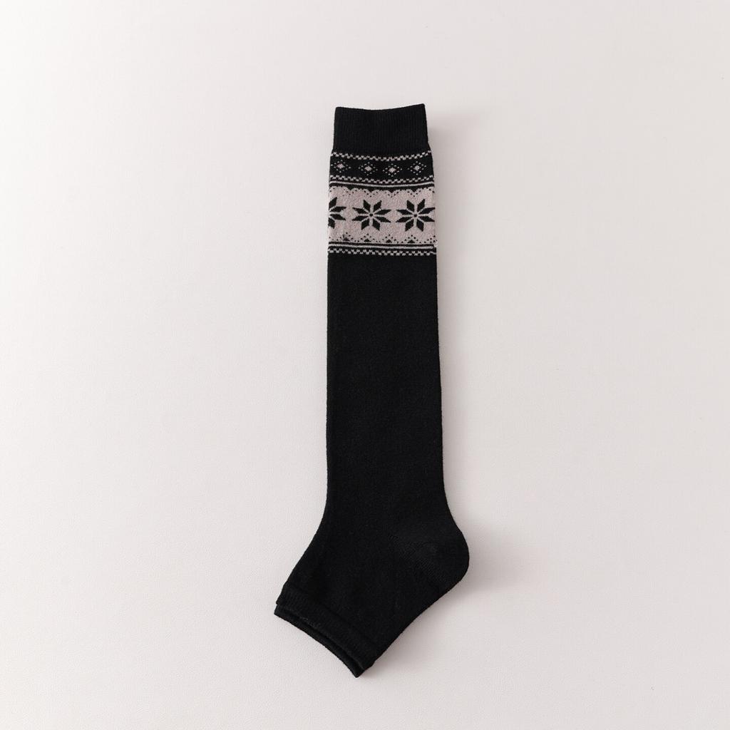 New Retro College Wind Socks Cover Women'S Knitted Foot-Stepping Stacking Socks Calf Leg Cover Wool Warm Versatile