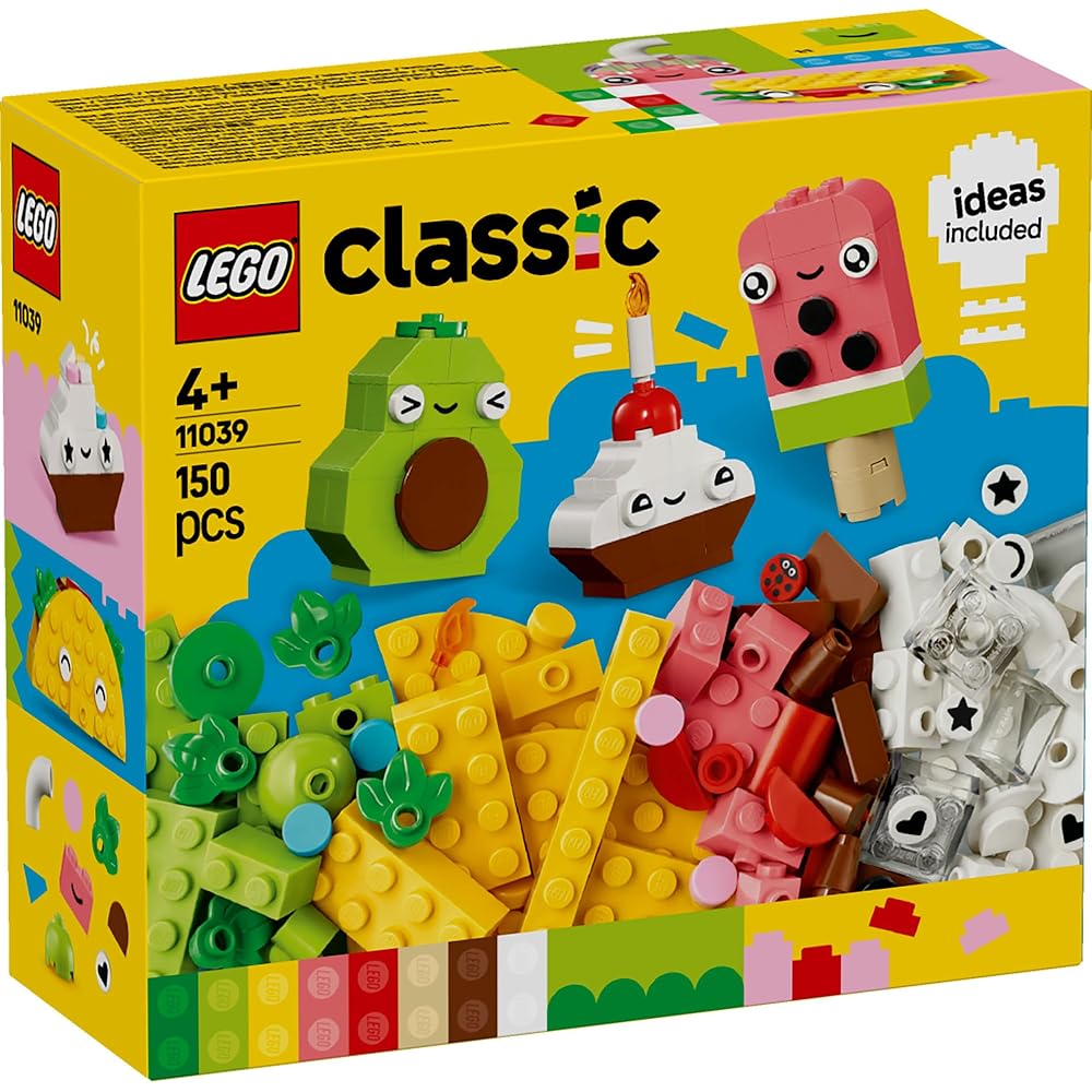 LEGO Classic Food Building Set 11039 Educational Toy for Kids Ages 4-6 Block Play for Boys and Girls