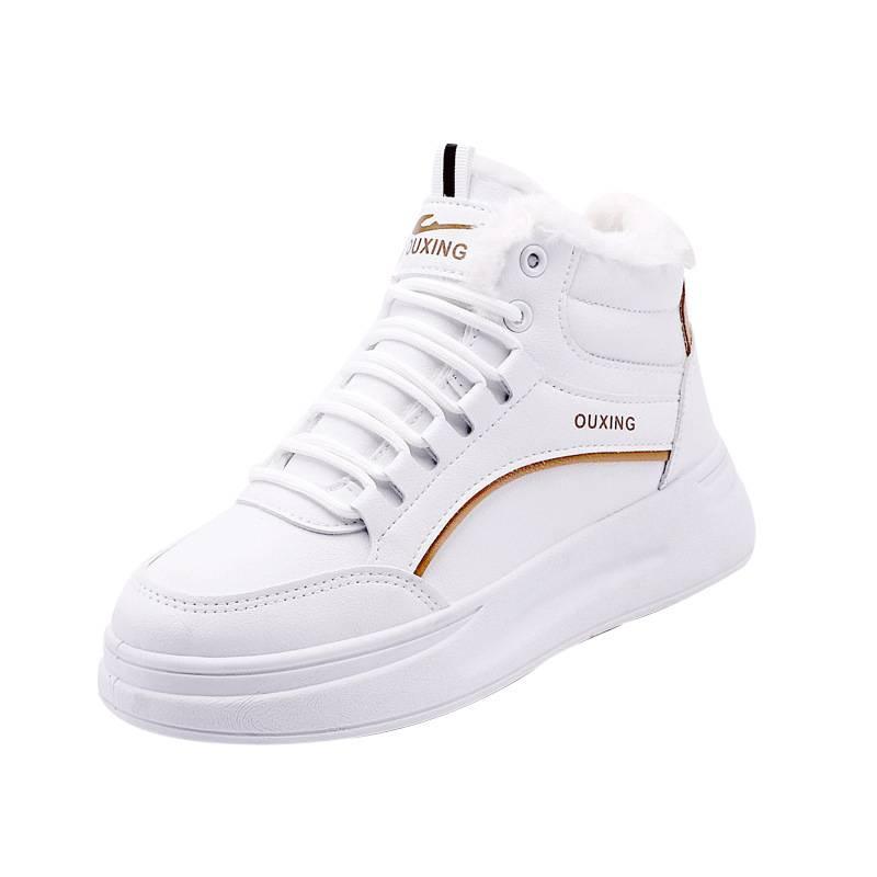 Женские высокие теплые зимние ботинки с толстой подошвой, с высоким противоскольжением и износостойкостью, для активного отдыха, тренировок, бега, спортивные хлопковые ботинки