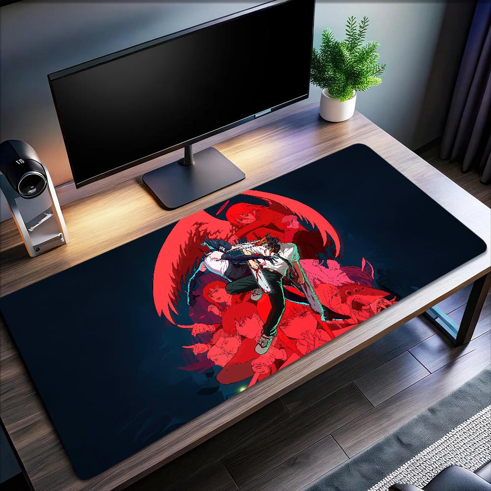 New C-Chainsaw Man Movie R-Reze Arc Mouse Pad Non-slip Thickened Large Writing Lockedge Office Student Gaming Cushion MousePad