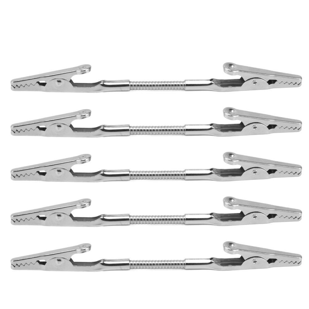 5Pcs Bendable Structure Double Head Alligator Clip Photo Holder Clip Price Tag Showing