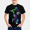 Summer Children's Clothing T-shirt Fashionable Comfortable 3D Afterimage Football Print Short Sleeved Shirt