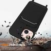 For iPhone 13 Case Liquid Silicone Back Card Holder Phone Cover with Neck Strap