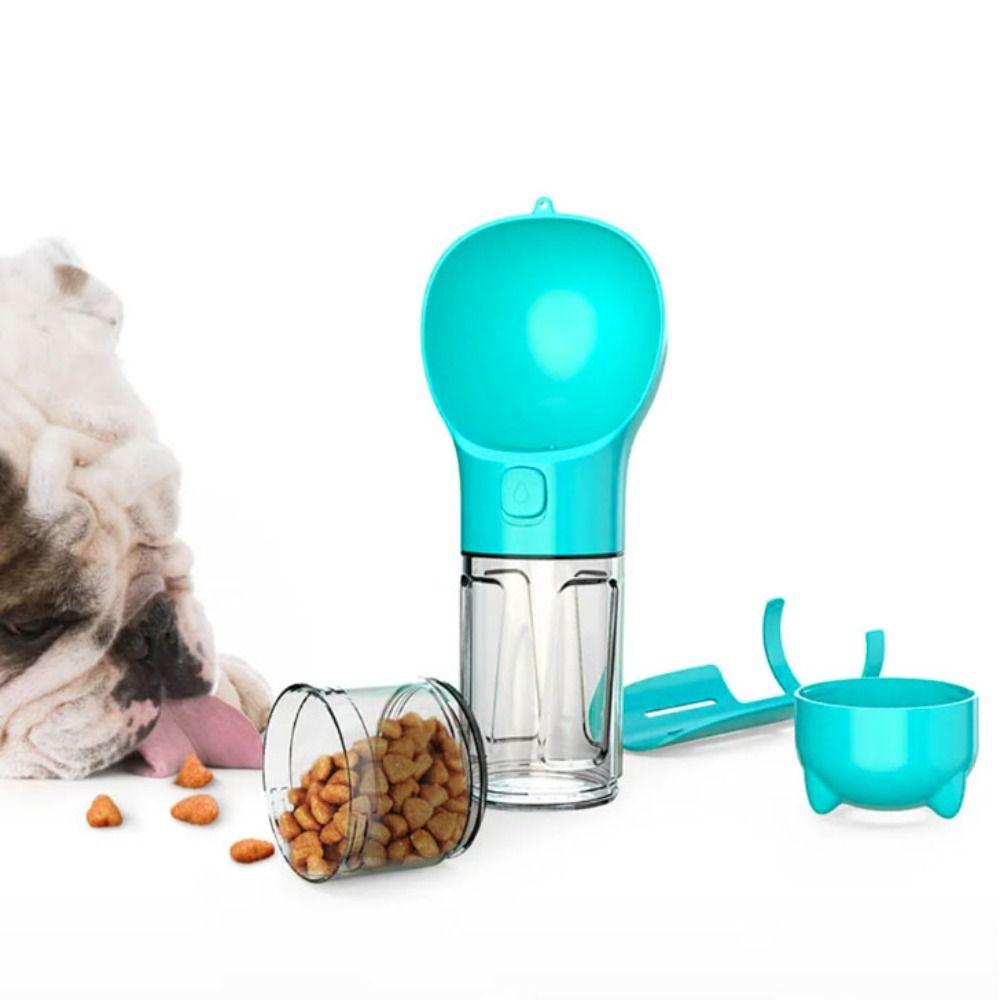 with Trash Bag Box and Shovel Pet Dog Water Bottle 3 in 1 Dog Food Feeder Walking The Dog