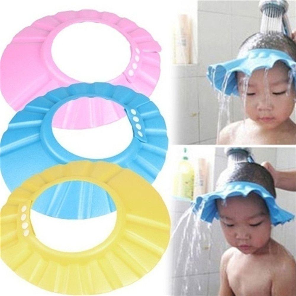 Adjustable Eye Protection Waterproof Wash Hair Shield Baby Shower Caps Bath Visor Shampoo Hat