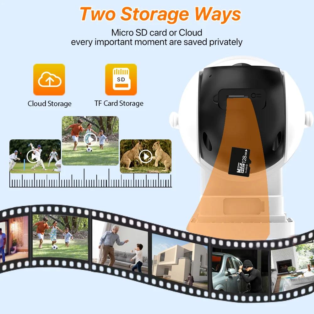 Outdoor 4G SIM Card Solar IP Wireless Built-in Battery Wifi Camera PIR Human Detect 4MP HD Video Surveillance iCSee