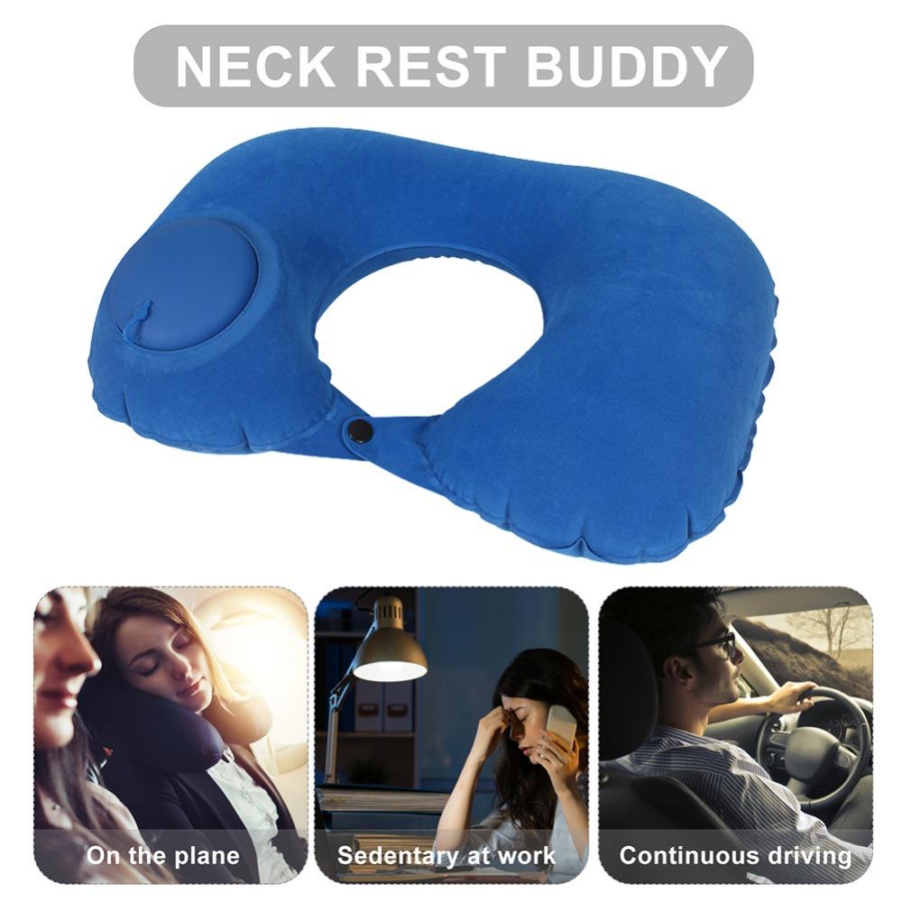 Light Automatic Airplane Neck Pillow Travel Pillows U-Shape Cervical Vertebr Pillow